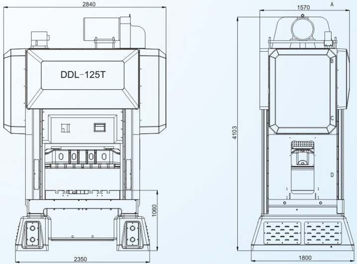 DDL-125T閉式雙點高速精密沖床